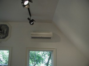 Fujitsu mini-split indoor AC unit.